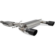 Scorpion Car Exhaust Cat-Back System (Resonated) (Valved) Daytona Black - Audi TT MK3 2.0 TFSI Quattro 2014 - 2019
