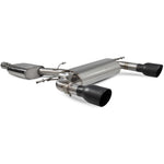 Scorpion Car Exhaust Cat-Back System (Resonated) (Valved) Daytona Black - Audi TT MK3 2.0 TFSI Quattro 2014 - 2019
