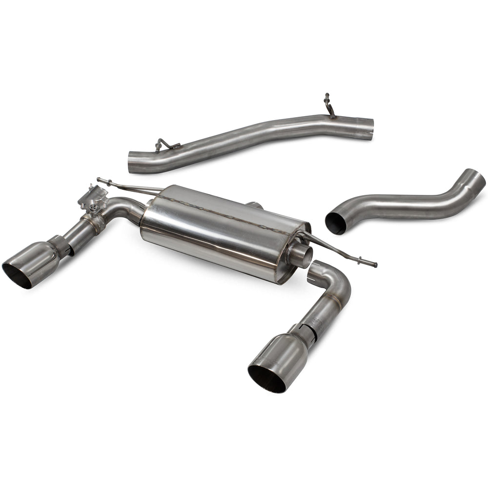 Scorpion Car Exhaust Cat-Back System (Non-Resonated) (Valved) Daytona - Audi TT MK3 2.0 TFSI Quattro 2014 - 2019