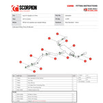Scorpion Car Exhaust Cat-Back System (Non-Resonated) (Valved) Daytona - Audi TT MK3 2.0 TFSI Quattro 2014 - 2019