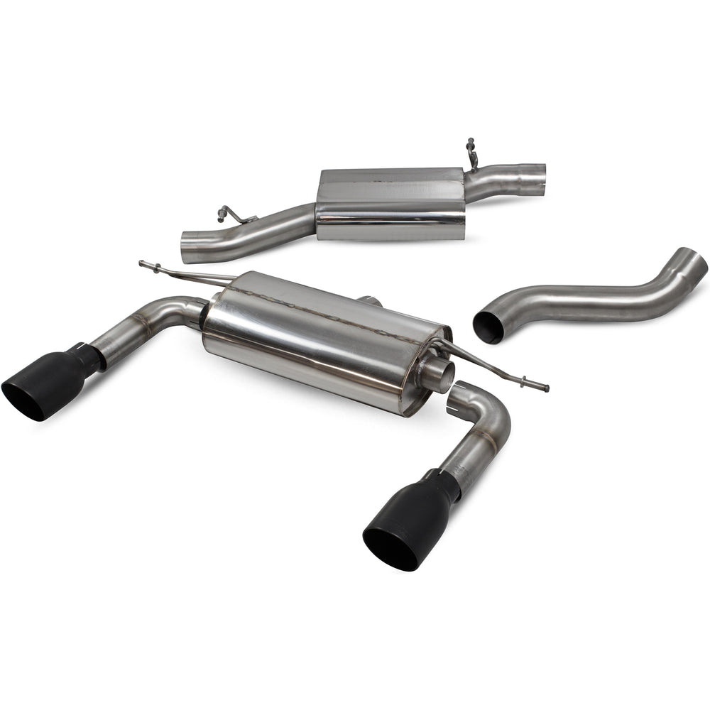 Scorpion Car Exhaust Cat-Back System (Resonated) (Non-Valved) Daytona Black - Audi TT MK3 2.0 TFSI Quattro 2014 - 2019
