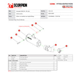 Scorpion Red Power Stainless Steel Exhaust For Kawasaki Z900RS 2018-2025