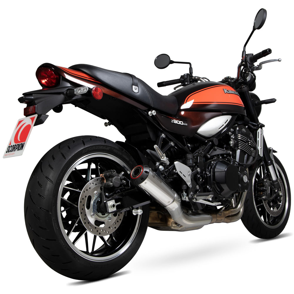 Scorpion Red Power Stainless Steel Exhaust For Kawasaki Z900RS 2018-2025