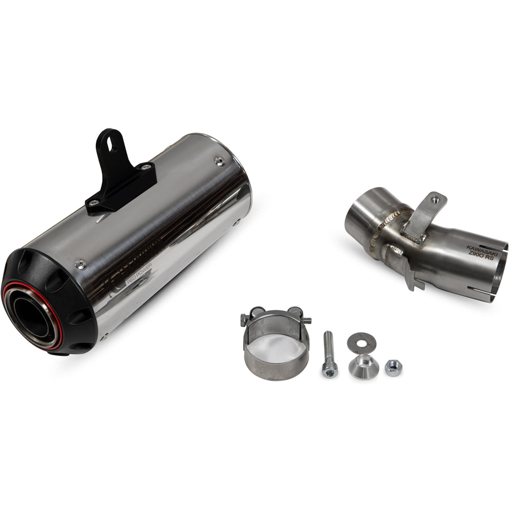 Scorpion Red Power Stainless Steel Exhaust For Kawasaki Z900RS 2018-2025