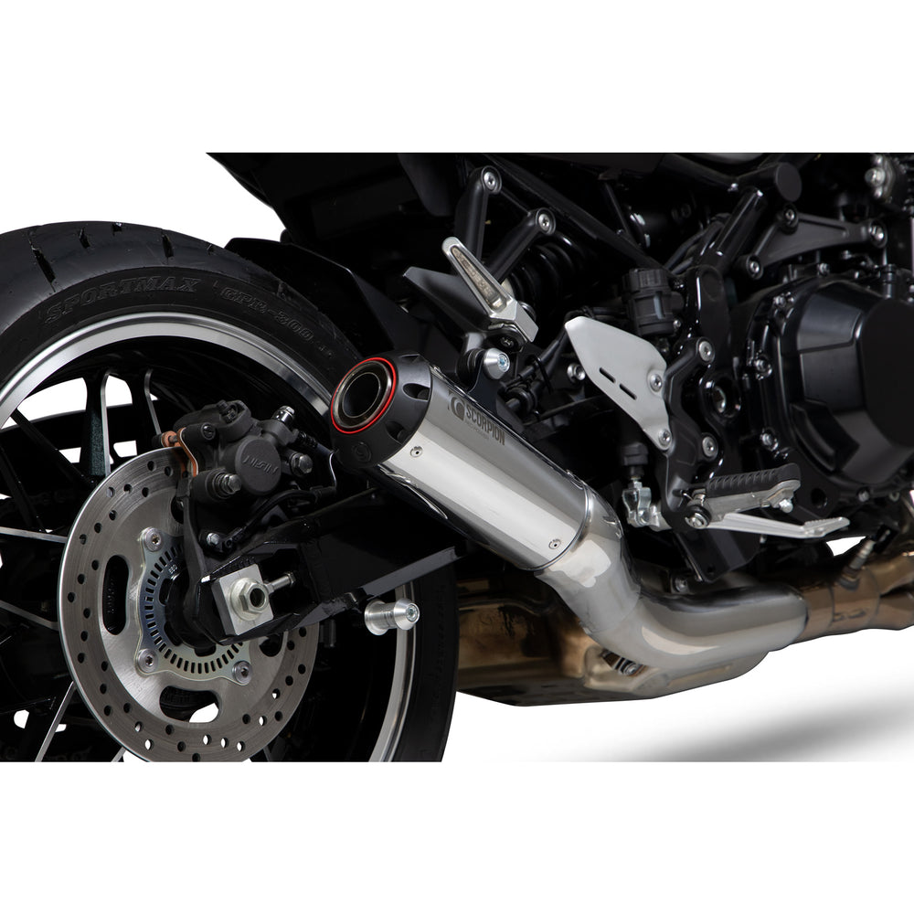 Scorpion Red Power Stainless Steel Exhaust For Kawasaki Z900RS 2018-2025