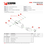 Scorpion Red Power Black Ceramic Exhaust - Kawasaki Z900RS 2017 - 2019