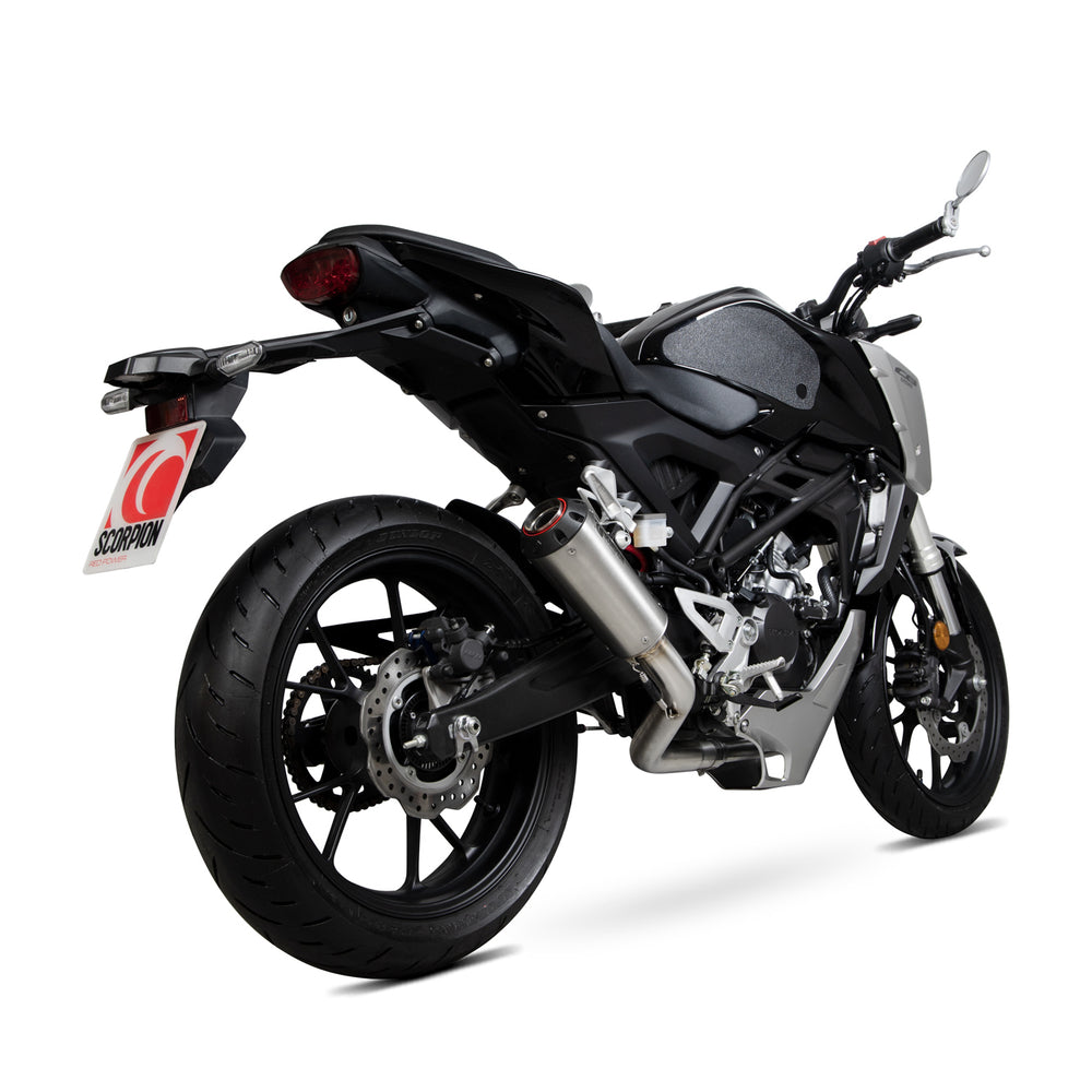 Scorpion Red Power Stainless Steel Exhaust For Honda CB 125 R 2018-2020