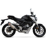 Scorpion Serket Parallel Satin Titanium Exhaust For Honda CB 125 R 2018-2020