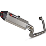 Scorpion Serket Parallel Satin Titanium Exhaust For Honda CB 125 R 2018-2020