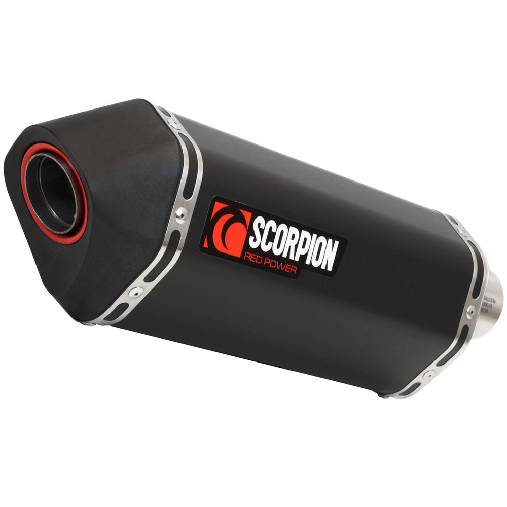 Scorpion Serket Slip-On Black Ceramic Exhaust For BMW R1200 R And R1200 RS-2015-2018