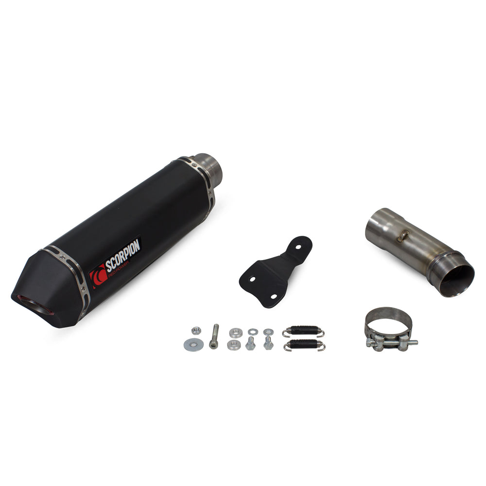 Scorpion Serket Slip-On Black Ceramic Exhaust For BMW R1200 R And R1200 RS-2015-2018