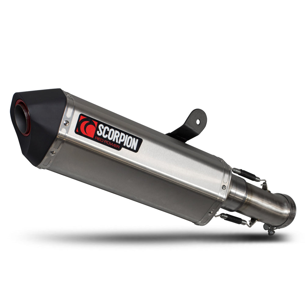 Scorpion Serket Slip-On Stainless Steel Exhaust For BMW R1200 R And R1200 RS-2015-2018