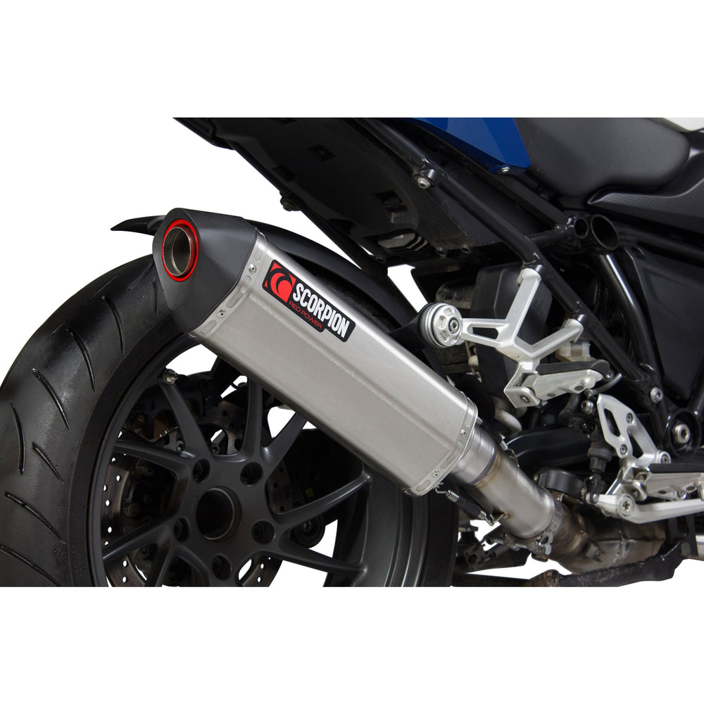 Scorpion Serket Slip-On Stainless Steel Exhaust For BMW R1200 R And R1200 RS-2015-2018