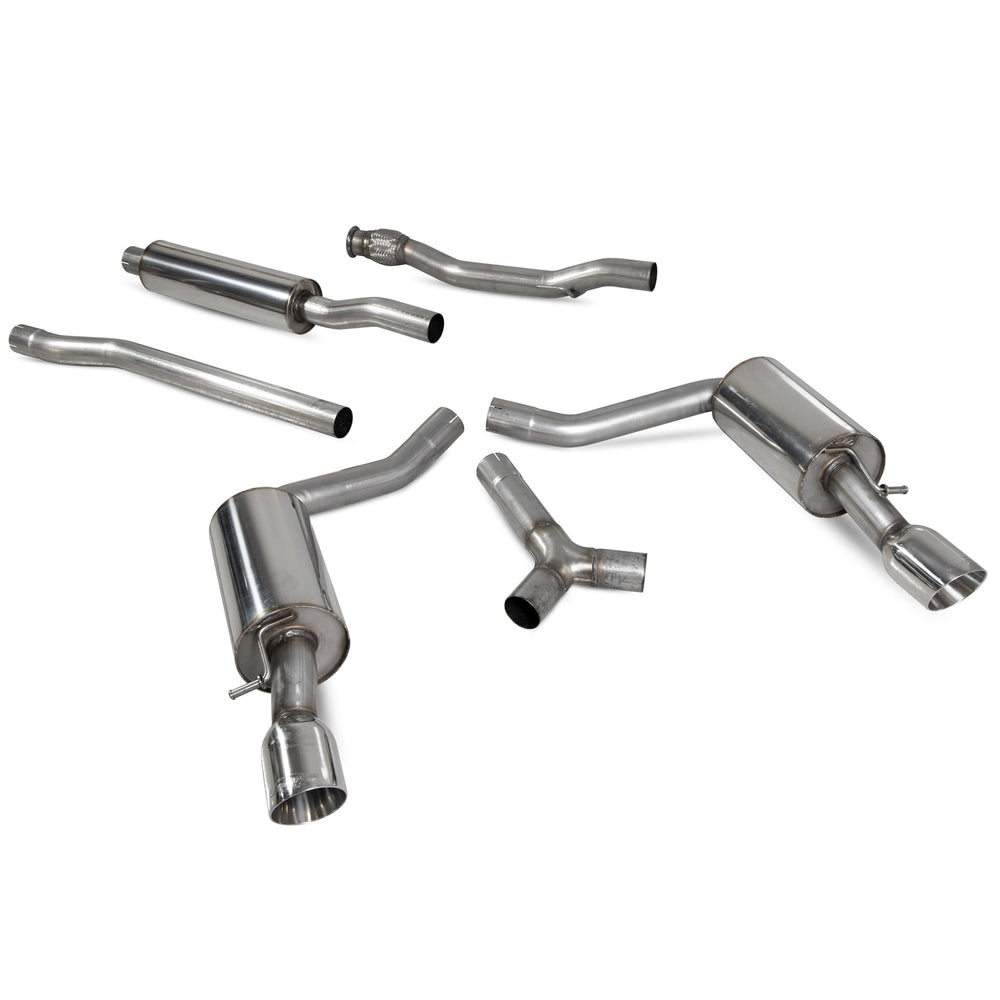 Scorpion Car Exhaust Cat-Back System (Resonated) Polished Daytona - Mini Cooper S Clubman R55 2007 - 2014