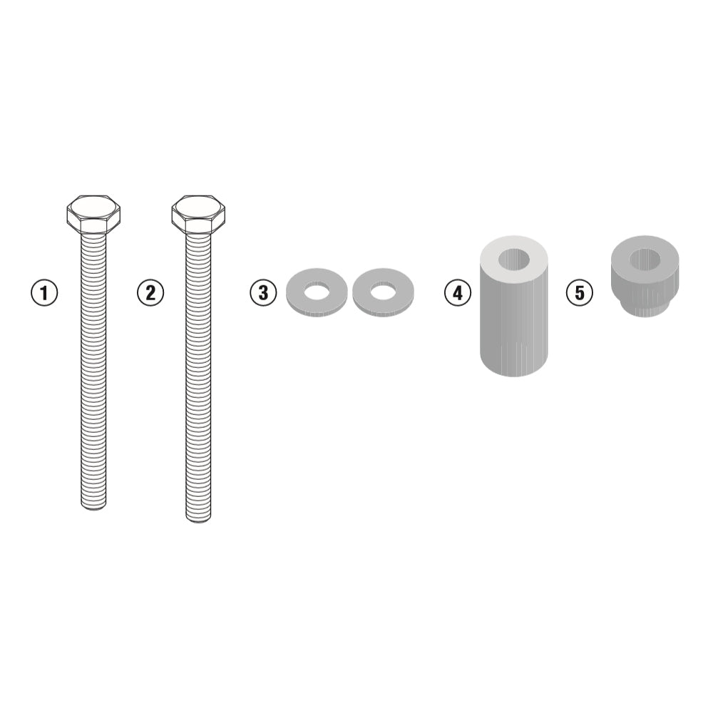 Givi Specific Kit to Install SLD01 Frame Sliders Benelli Leoncino 500 (17-19)