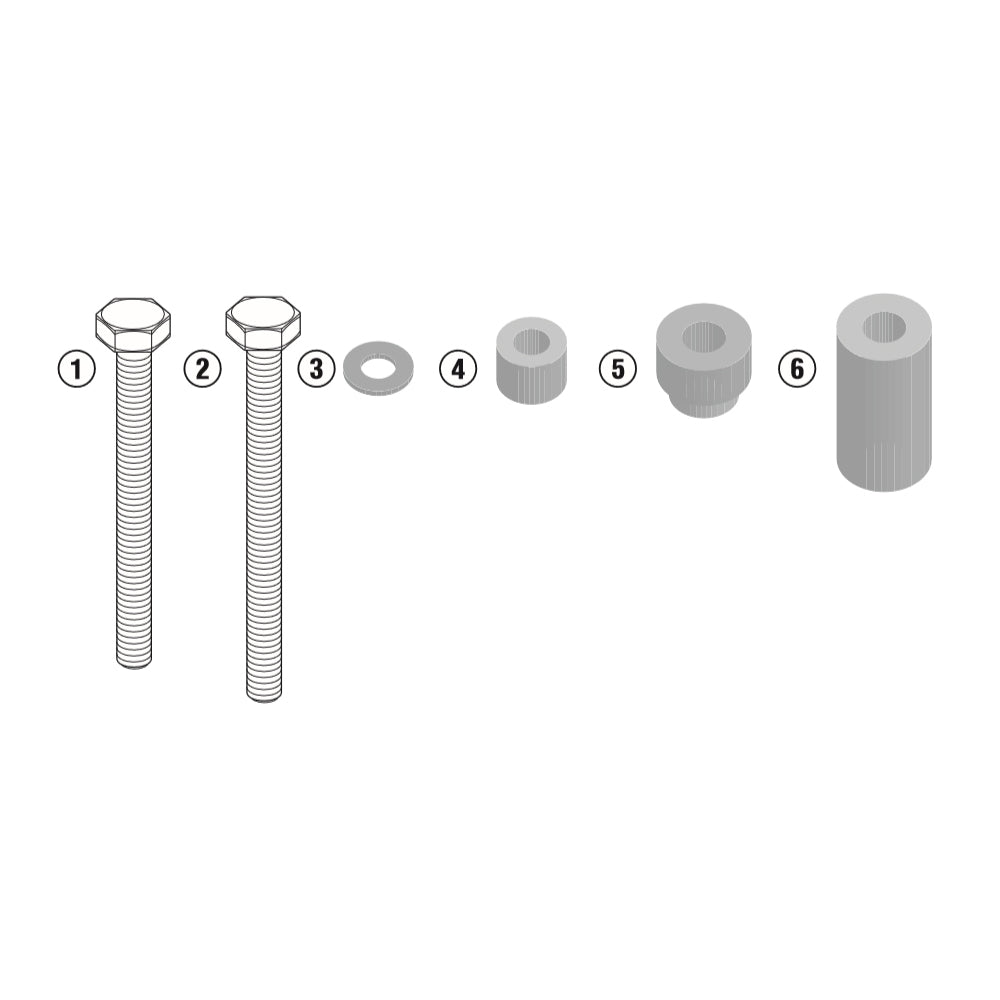 Givi Specific Kit to Install SLD01 Frame Sliders For Yamaha MT-09 2017-2019
