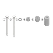 Givi Specific Kit to Install SLD01 Frame Sliders For Yamaha MT-09 2017-2019