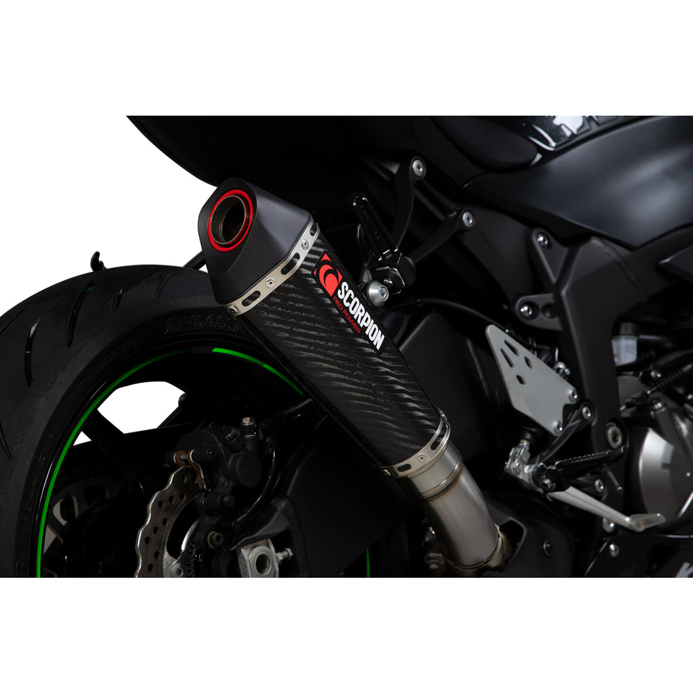 Scorpion Serket Taper Carbon Fibre Exhaust For Kawasaki Ninja ZX-6R 2019-2025