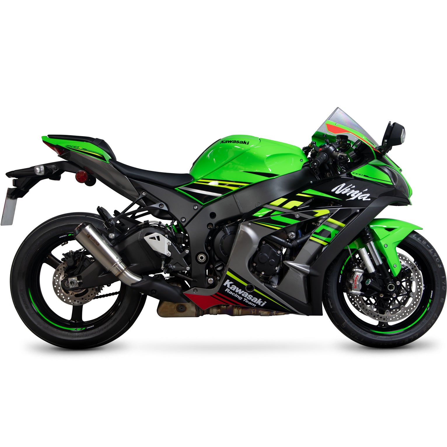Scorpion Red Power Sating Titanium Exhaust - Kawasaki ZX-10R 2016