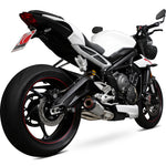 Scorpion Red Power Stainless Steel Exhaust For Triumph Street Triple 765 2017-2019