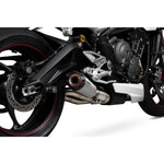 Scorpion Red Power Stainless Steel Exhaust For Triumph Street Triple 765 2017-2019