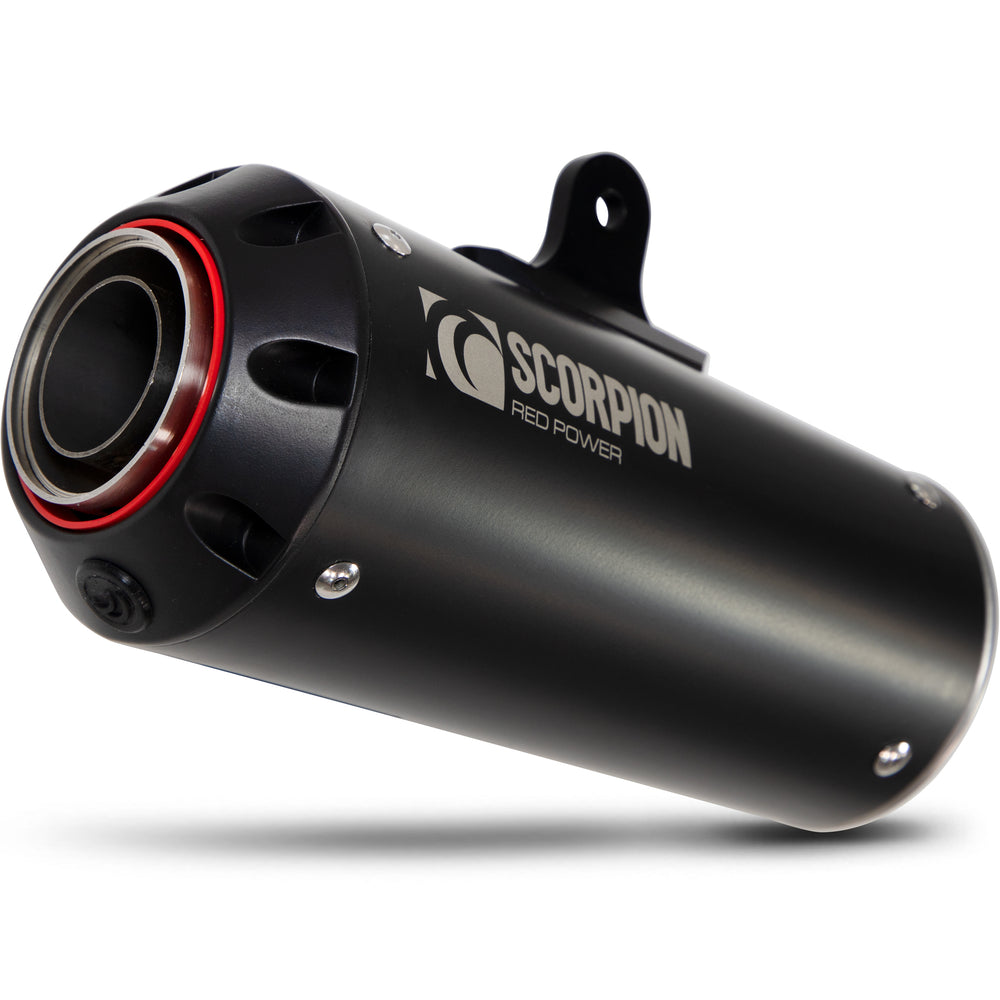 Scorpion Red Power Black Ceramic Exhaust - Kawasaki Z1000SX Euro 4 2017 - 2019