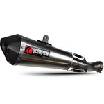 Scorpion Red Power Satin Titanium Exhaust For Triumph Speed Triple 1050 S And RS 2018-2020