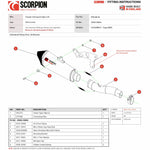 Scorpion Red Power Satin Titanium Exhaust For Triumph Speed Triple 1050 S And RS 2018-2020