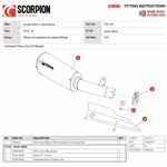 Scorpion Red Power Stainless Steel Exhaust For Suzuki GSX-S 1000 Katana 2019-2020