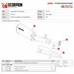 Scorpion Red Power Satin Titanium Exhaust For Suzuki GSX-S 1000 Katana 2019-2020