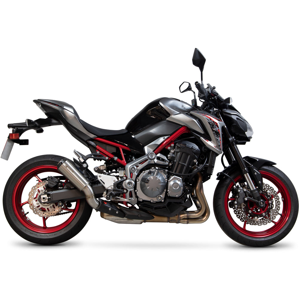 Scorpion Red Power Stainless Steel Exhaust For Kawasaki Z900 And Z900 A2 2017-2019