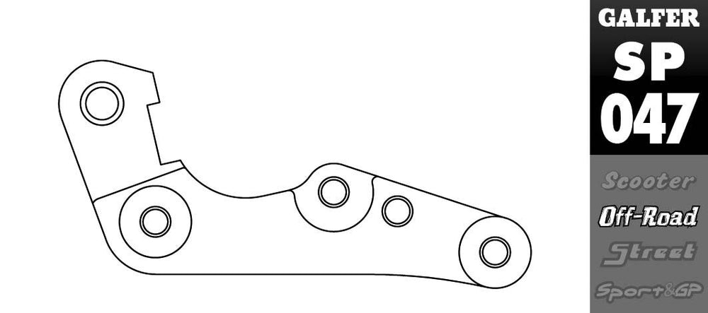 Galfer Front Brake Caliper Relocation Bracket - Sherco SE-R 300 2014-2017