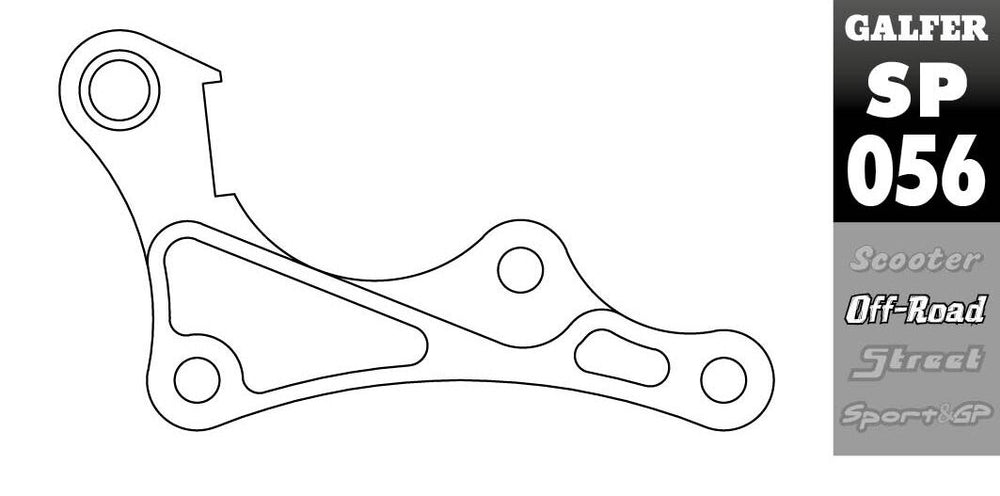 Galfer Front Brake Caliper Relocation Bracket - Yamaha YZF450 2018-2020