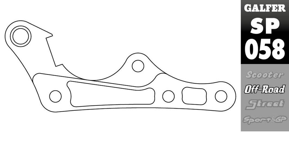 Galfer Front Brake Caliper Relocation Bracket - KTM SXF450 2020