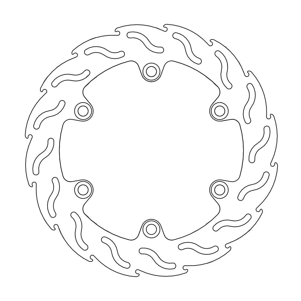 Moto Master Flame Series Rear Brake Disc - Suzuki GSX 1300 R Hayabusa 2008-2017