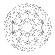 Moto Master Flame Series Floating Front Right Brake Disc - Suzuki GSX-R 750 R 1989
