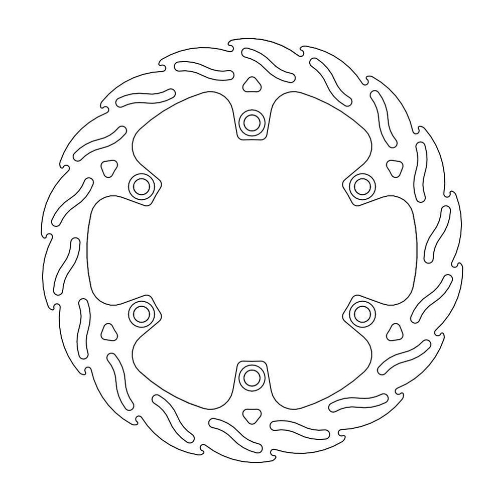 Moto Master Flame Series Fixed Front Right Brake Disc - Triumph Tiger 900 1993-1998