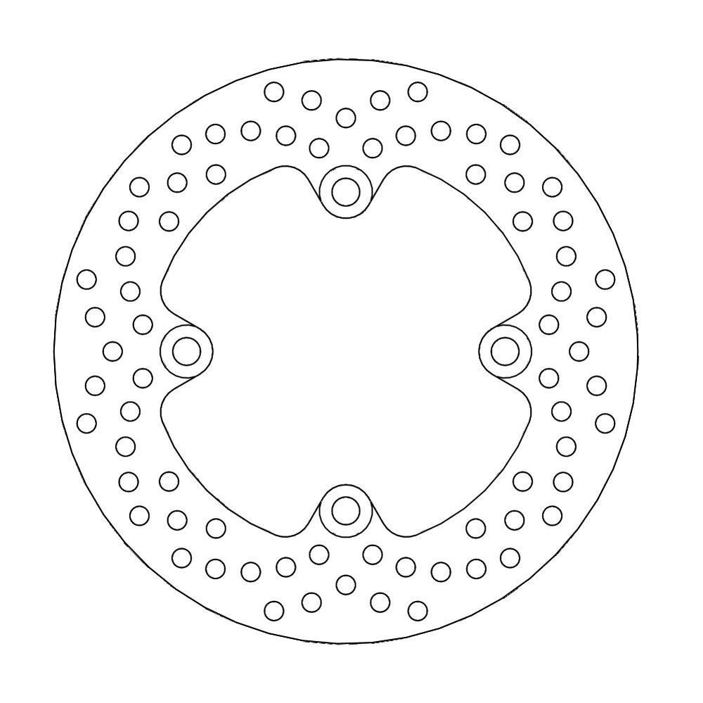 Moto Master Halo Series Rear Brake Disc - Kawasaki ZX-10 R 1000 Ninja 2004-2017