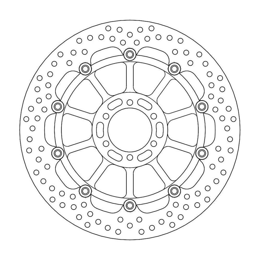 Moto Master Halo Series Floating Front Brake Disc - Aprilia AF1 125 1990-1992