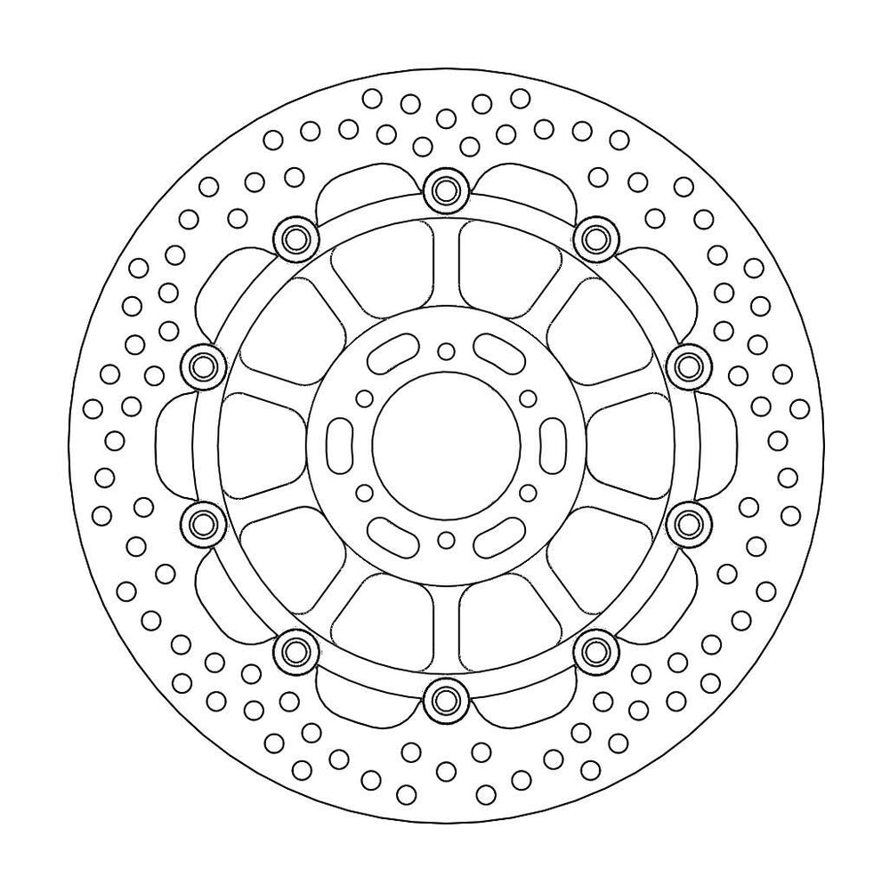 Moto Master Halo Series Floating Front Brake Disc - Honda VTR 1000 F 1997-2006