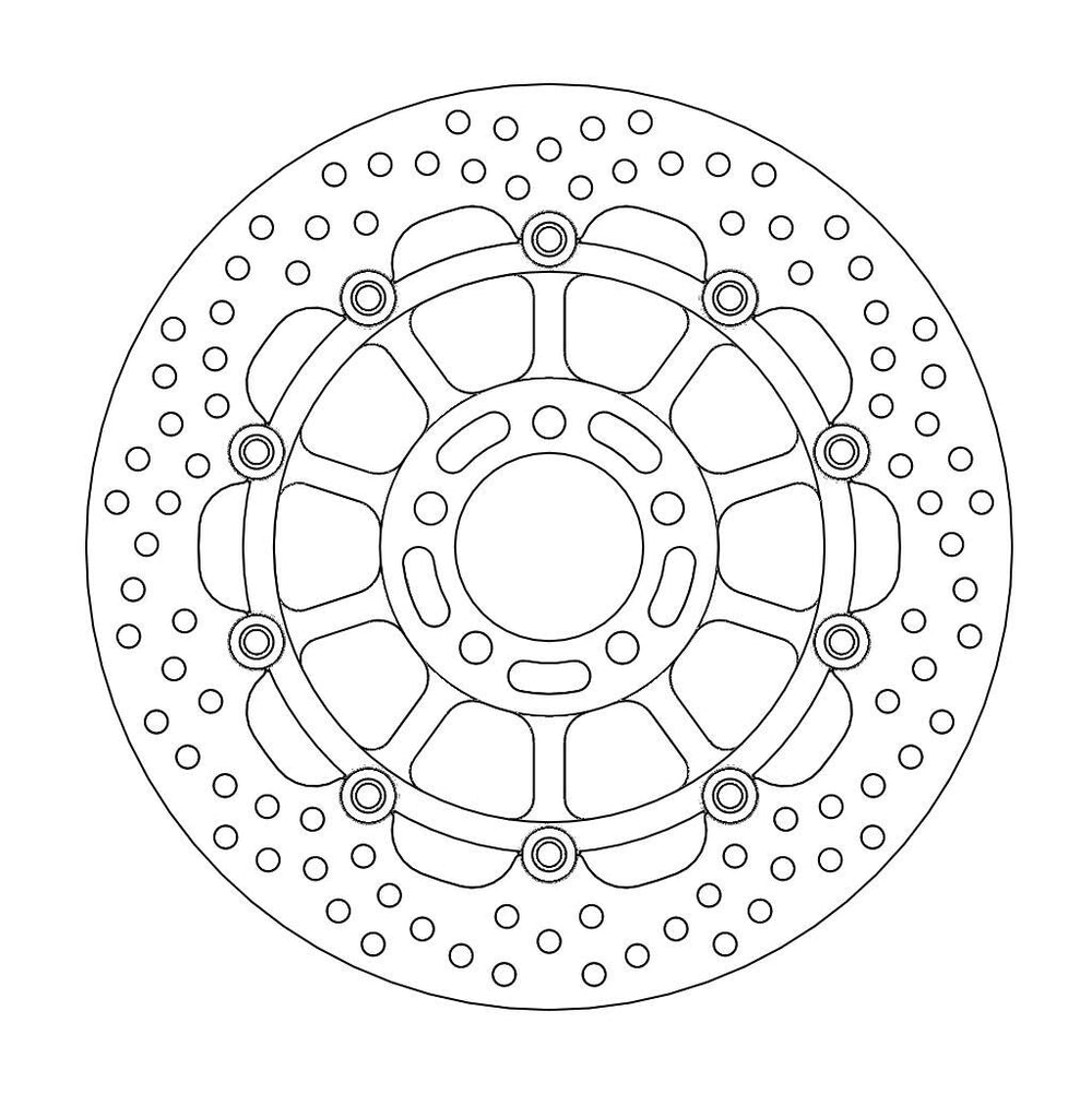 Moto Master Halo Series Floating Front Brake Disc - Kawasaki ZZR 600 1990-2006