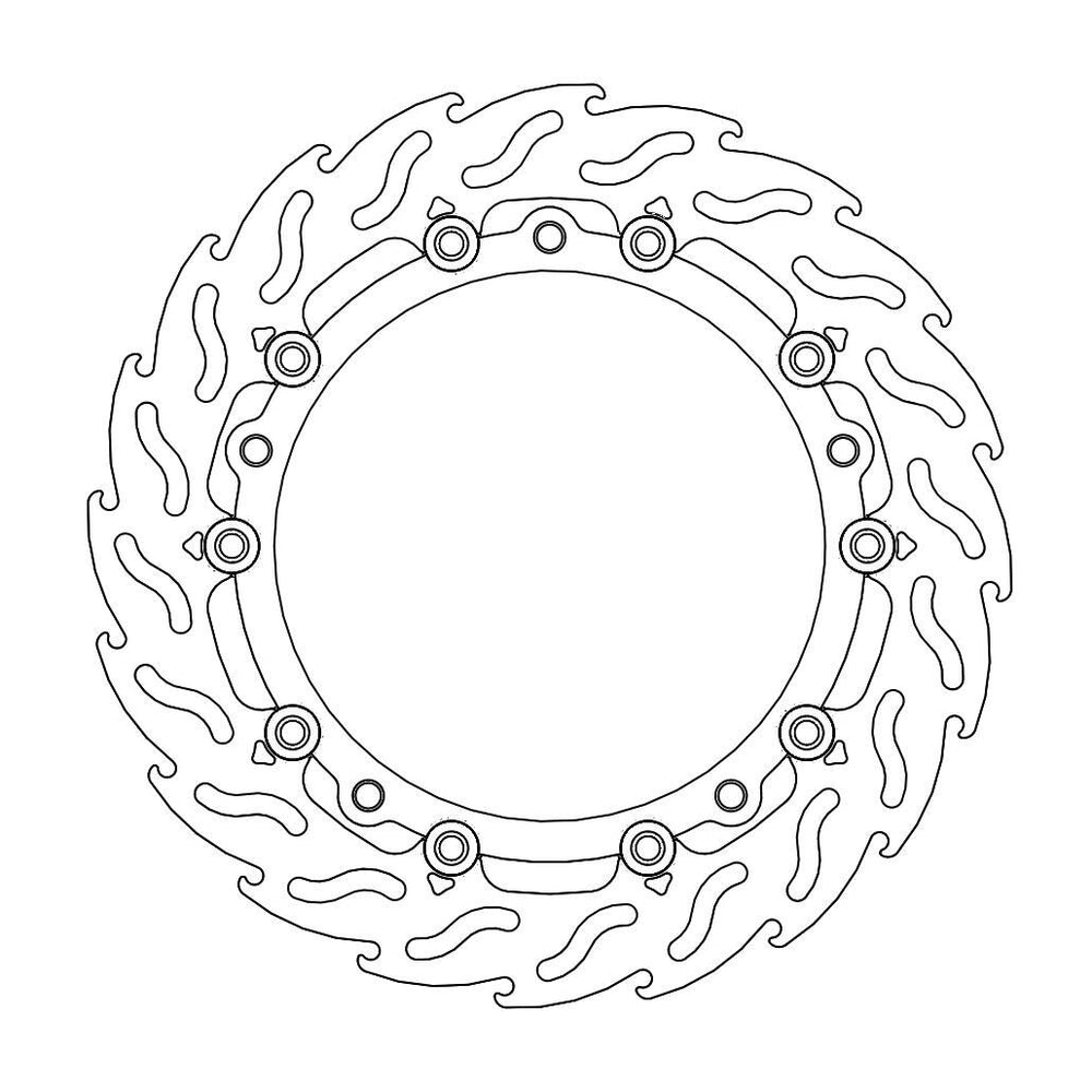 Moto Master Flame Series Floating Front Left Brake Disc - BMW R 1250 GS 2019-2024