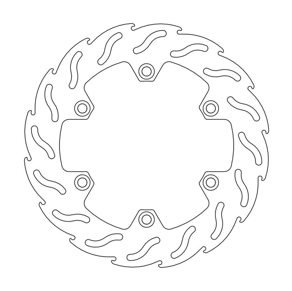 Moto Master Flame Series Fixed Front Left Brake Disc - Honda XL 600 V 1987-1999