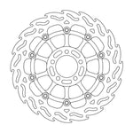 Moto Master Flame Series Floating Front Right Brake Disc - Kawasaki ZZR 1100 1990-1992