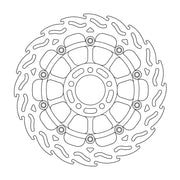 Moto Master Flame Series Floating Front Right Brake Disc - Kawasaki ZZR 1100 1990-1992