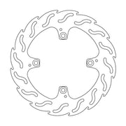 Moto Master Flame Series Rear Brake Disc - Ducati MultiStrada 1200 S 2010-2013