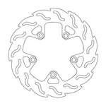 Moto Master Flame Series Rear Brake Disc - Kawasaki ZZR 1200 2002-2005