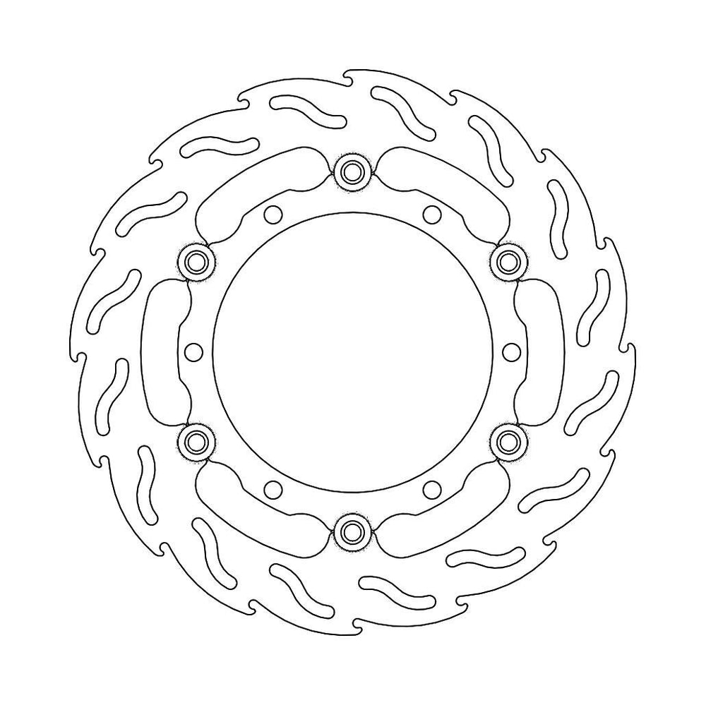 Moto Master Flame Series Floating Front Right Brake Disc - Yamaha XP 500 T-Max 2008-2011