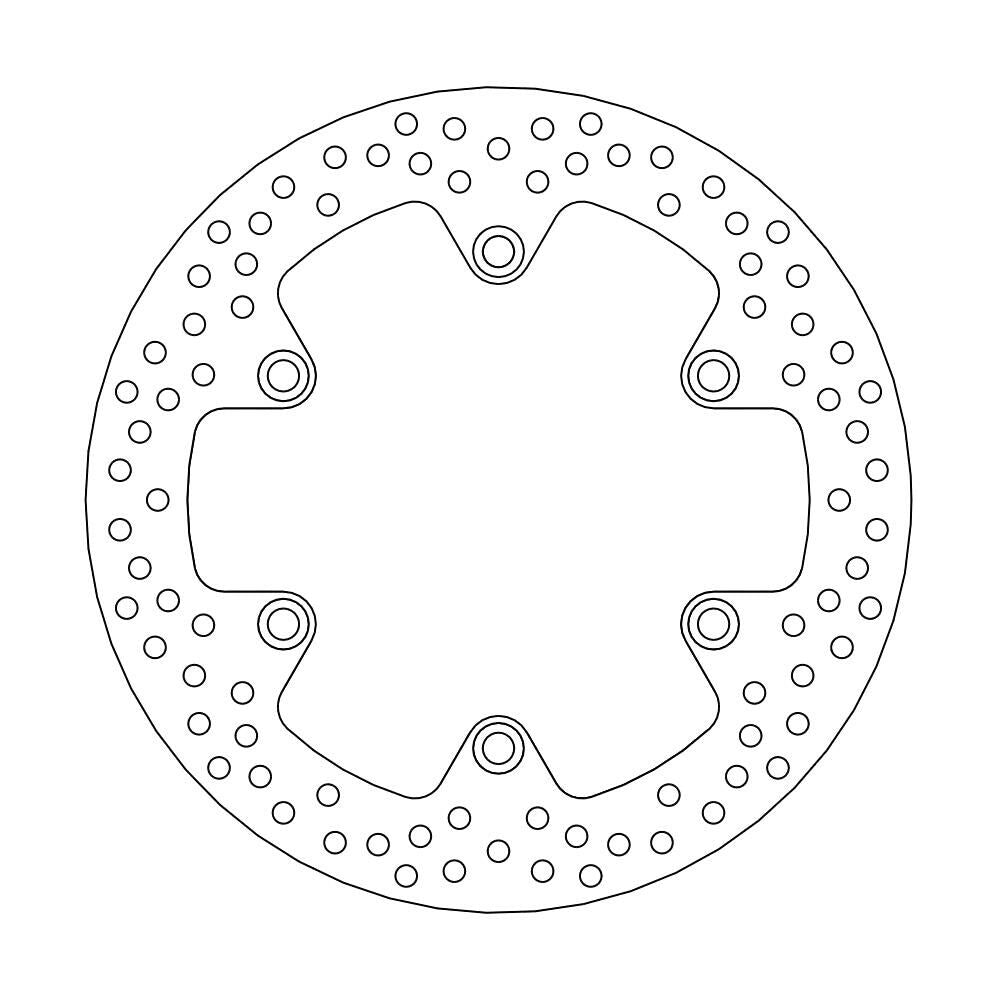 Moto Master Halo Series Fixed Rear Brake Disc - Honda VT 1100 C3 1998-2000