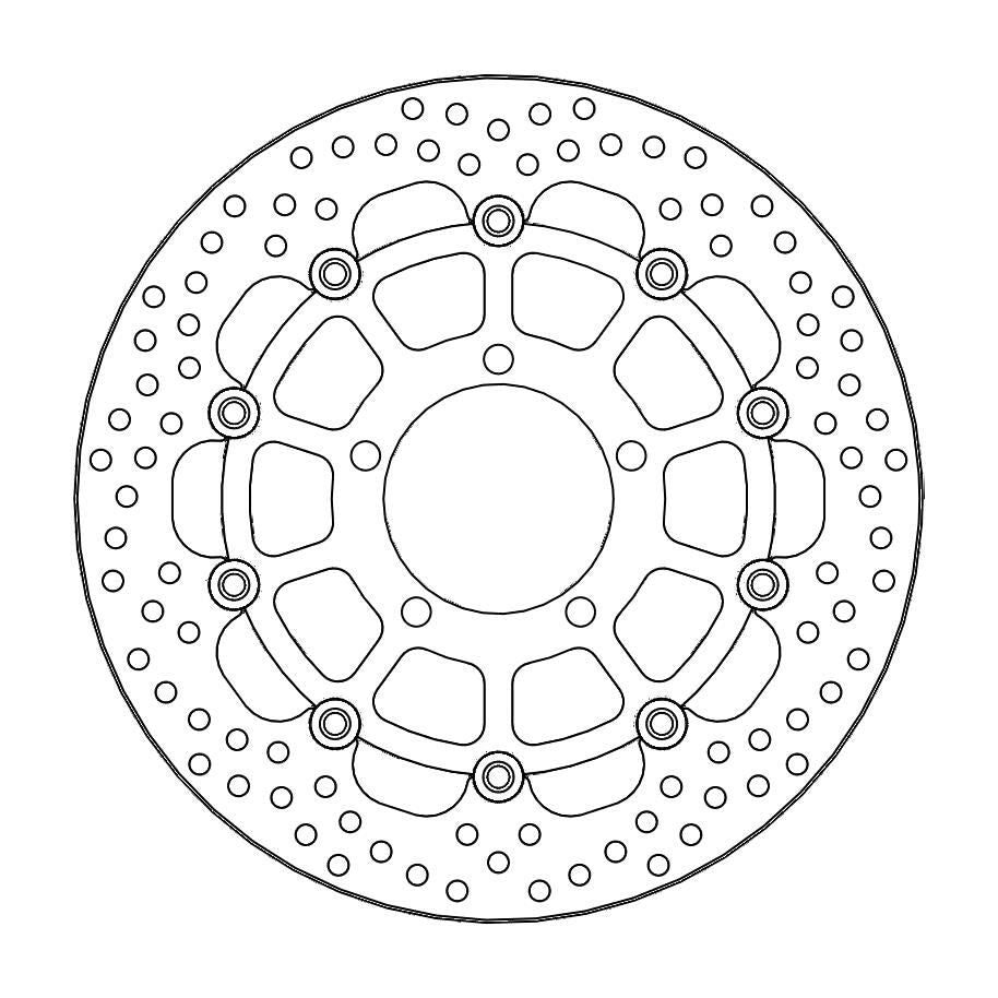 Moto Master Halo Series Floating Front Brake Disc - Triumph Tiger Explorer XRX 2016-2020